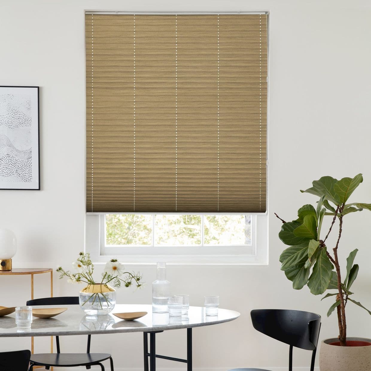 Grenoble Chocolate Pleated Blind