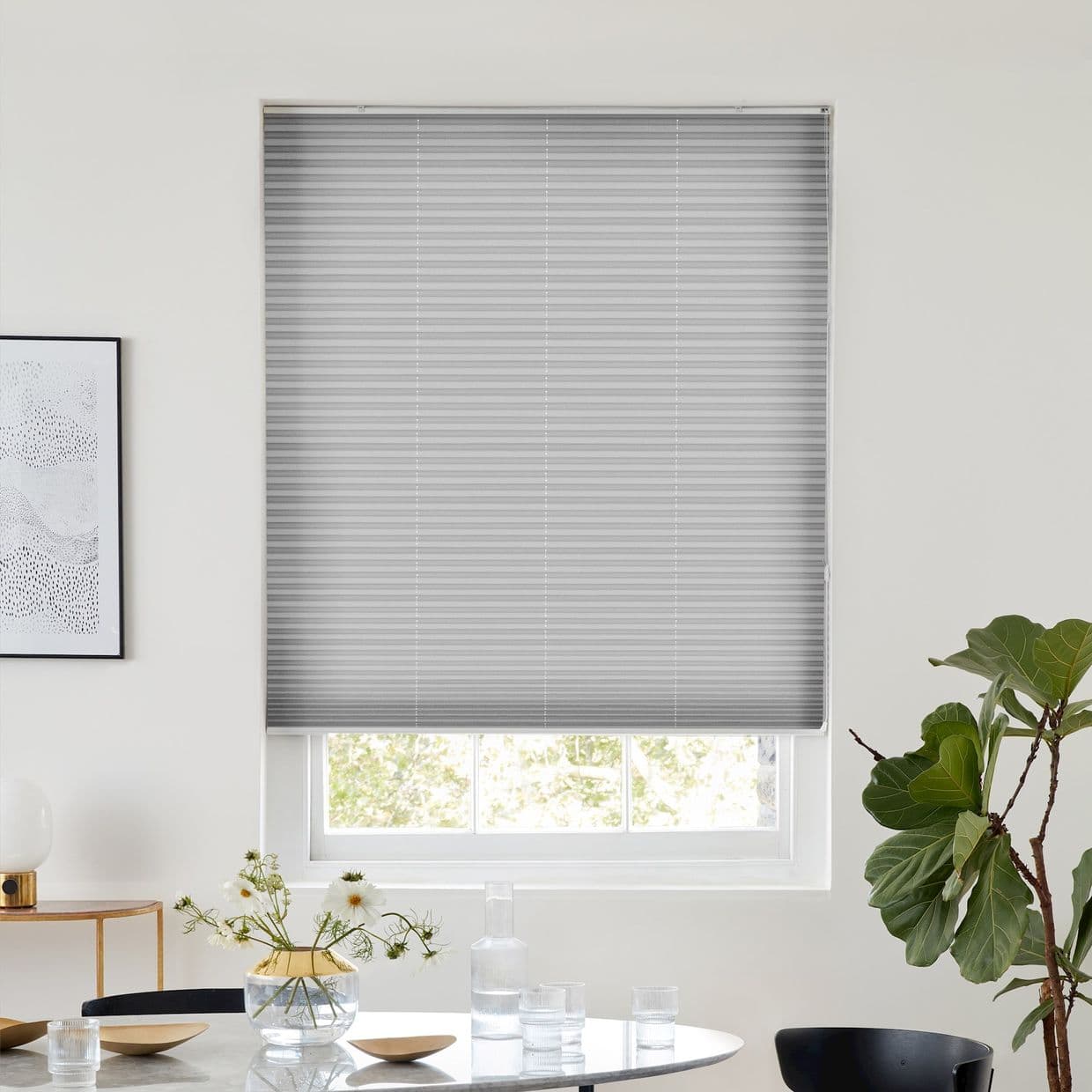 Zen Light Grey Pleated Blind