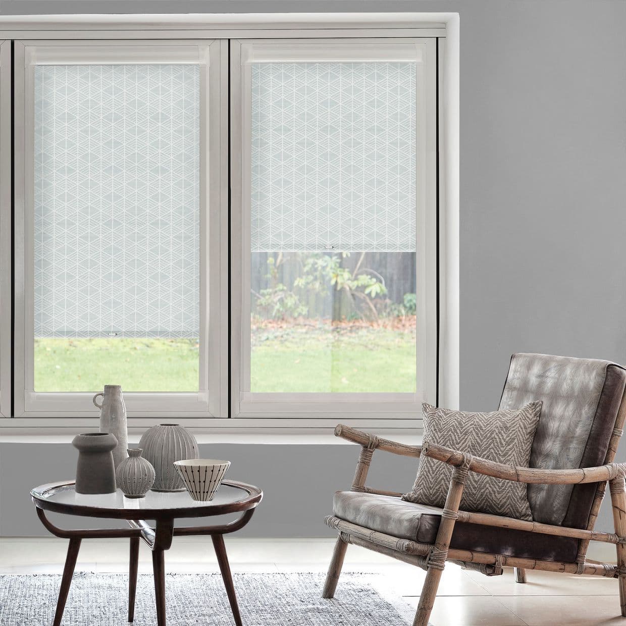 Warsaw Airy Blue Perfect Fit Roller blind