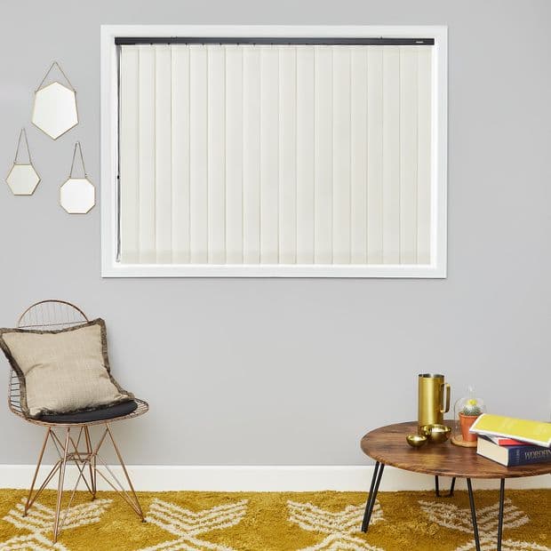 Travis White Vertical Blind