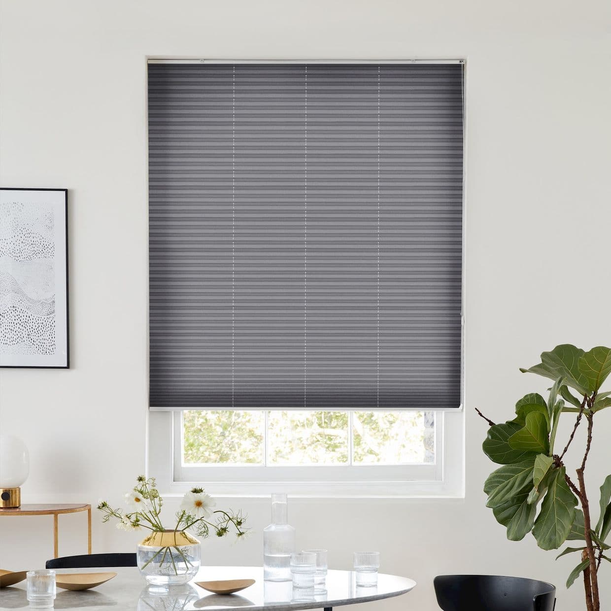 Zen Dark Grey Pleated Blind