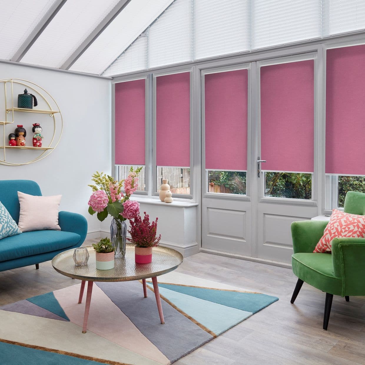 Acacia Milk Thistle Conservatory Roller blind