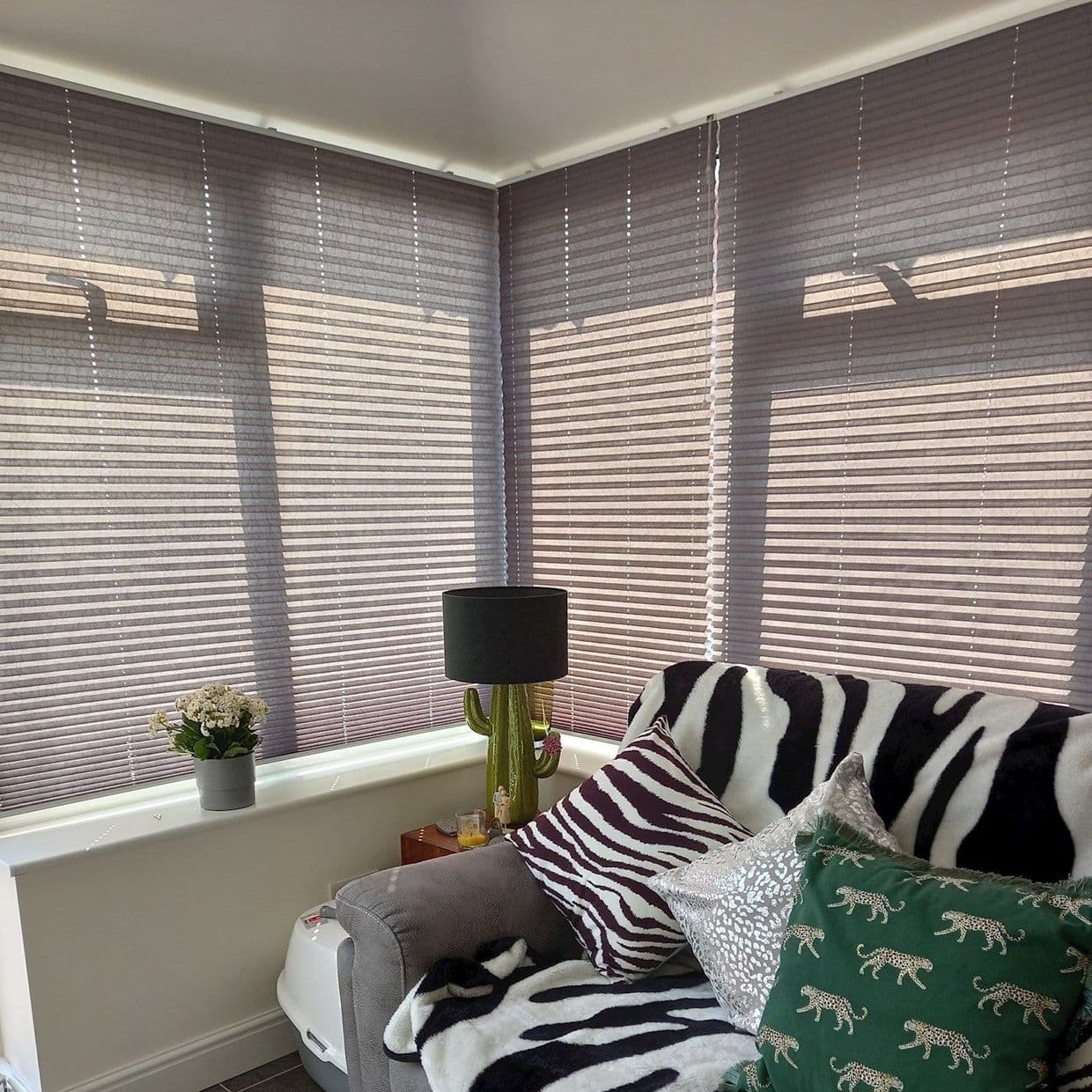 Crush Charcoal Pleated Blind