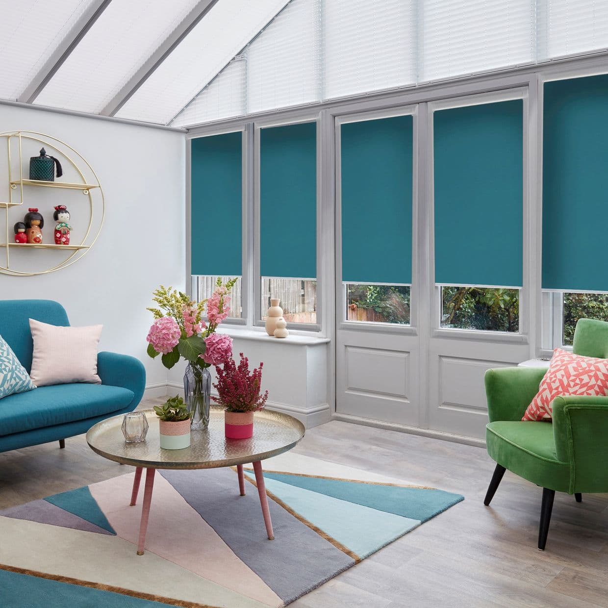 Cordova Peacock Conservatory Roller blind