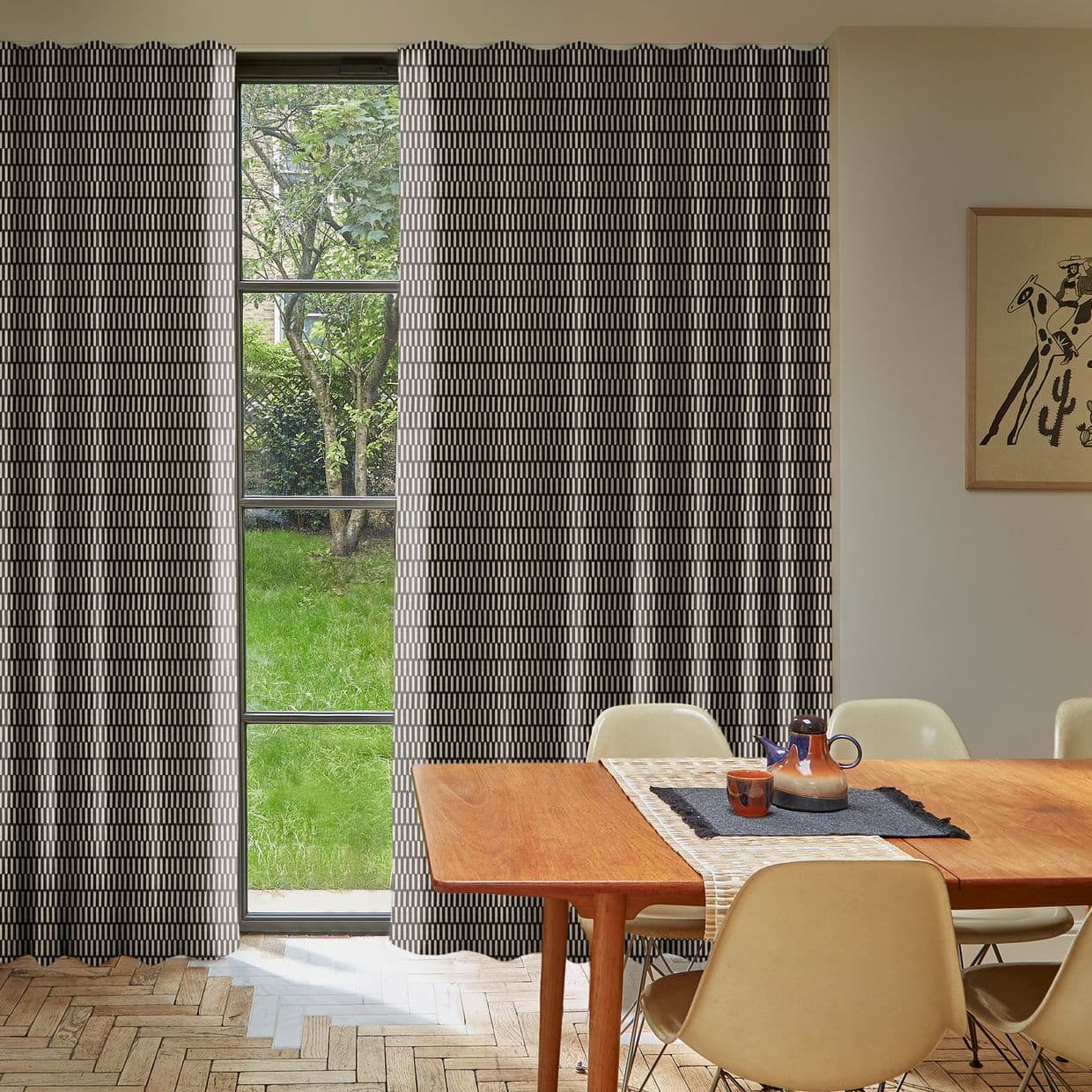 Micro Glaze Umber Curtain