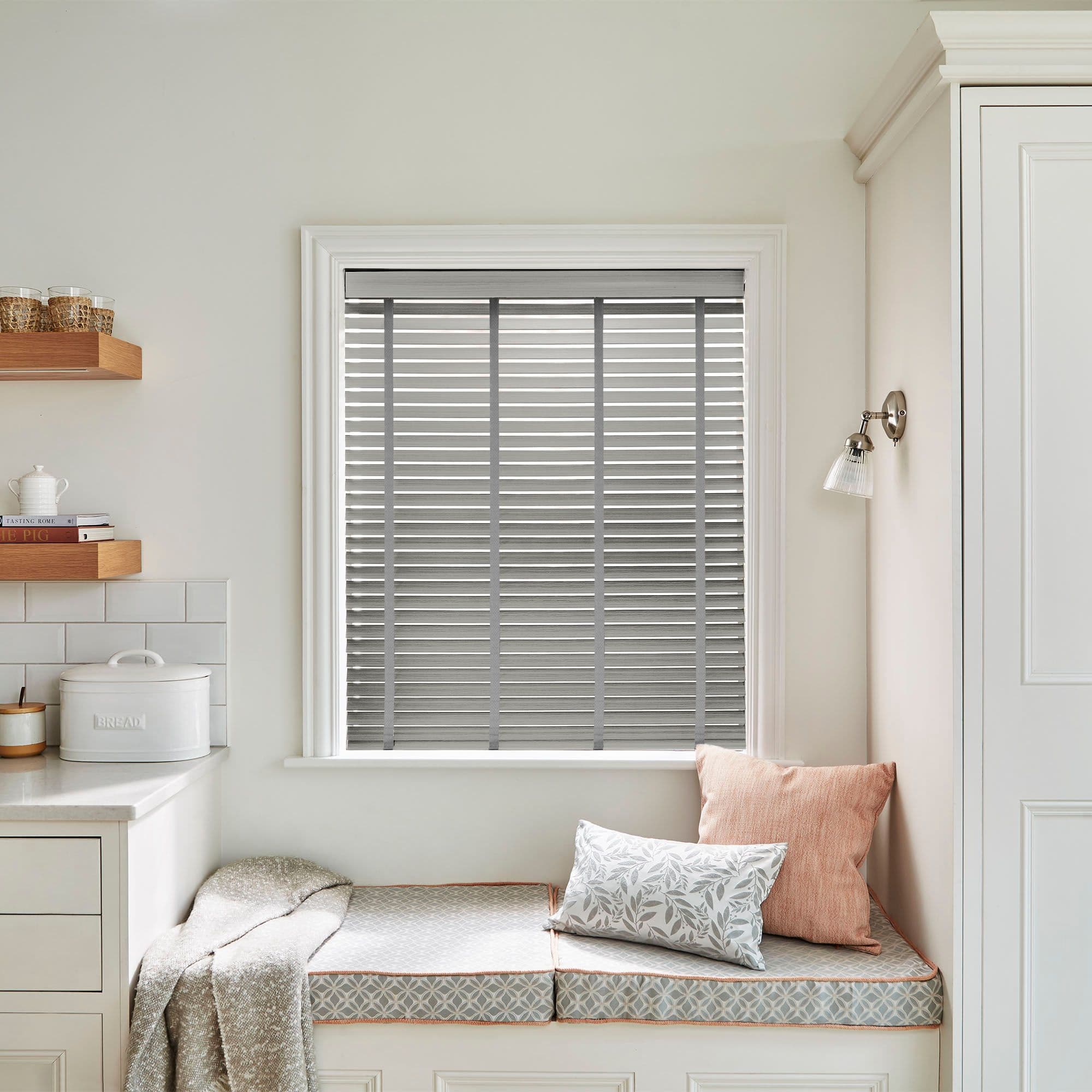 Ellwood Silver Grey Wooden blind