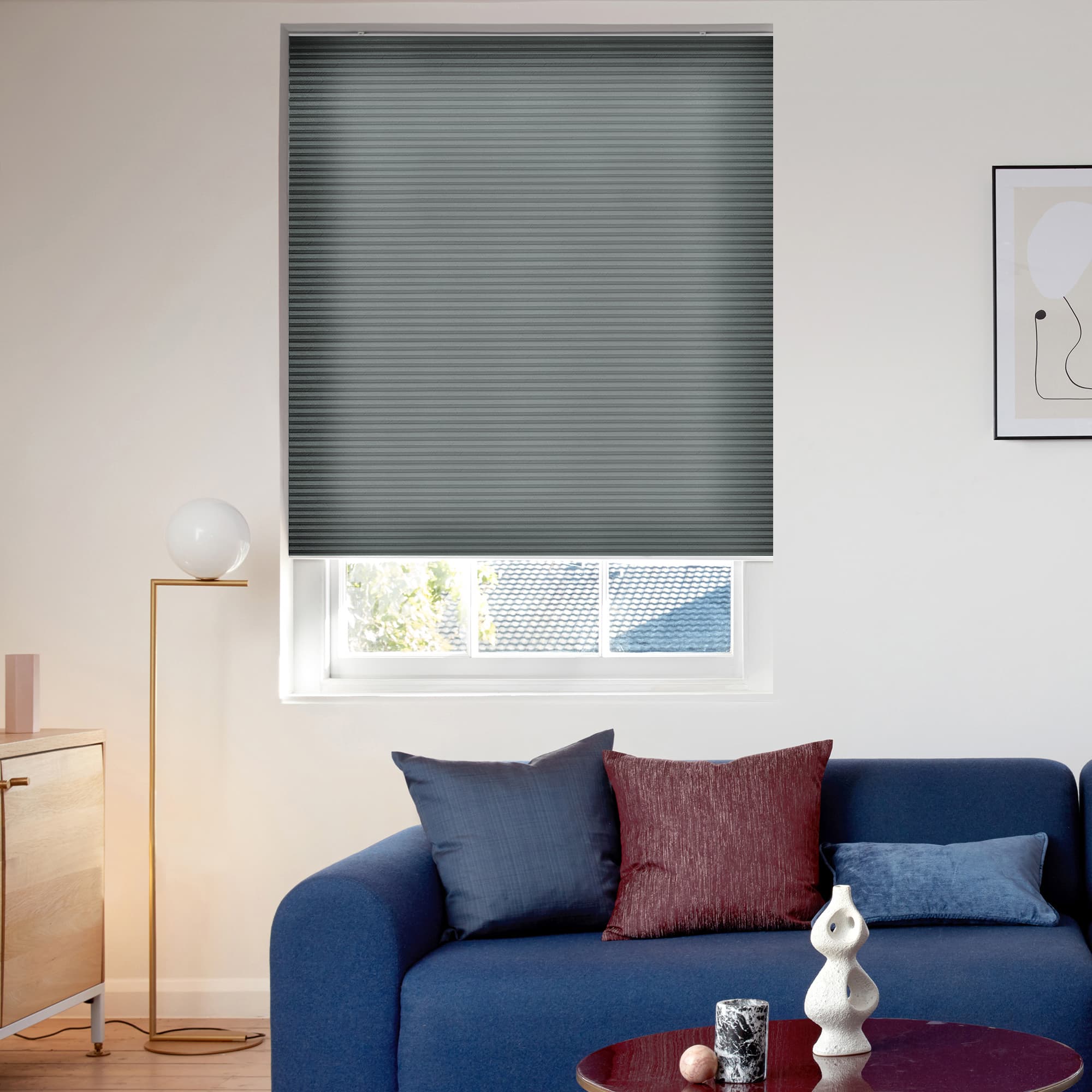 Duette Batiste Onyx Honeycomb blind