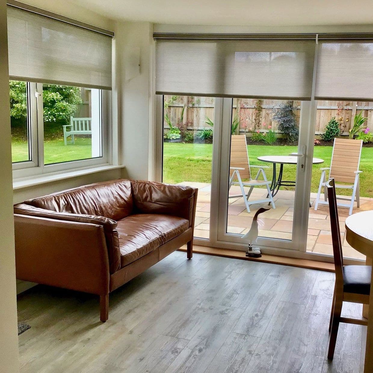 Hickory Parchment Roller Blind
