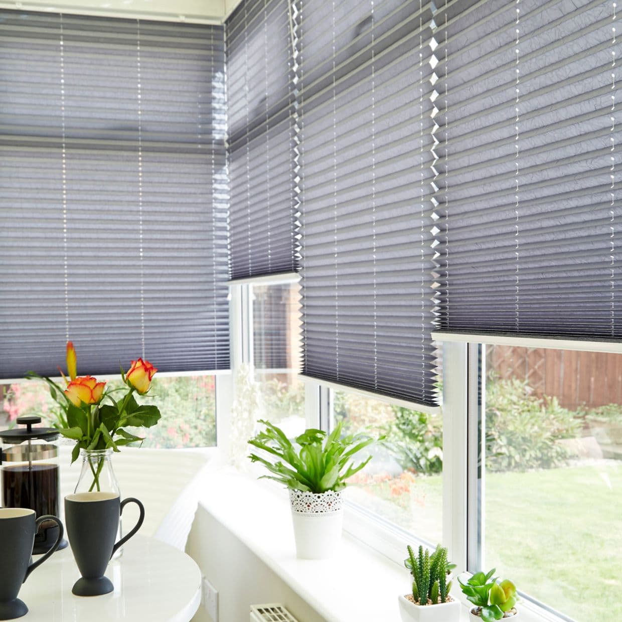Crush Charcoal Pleated Blind