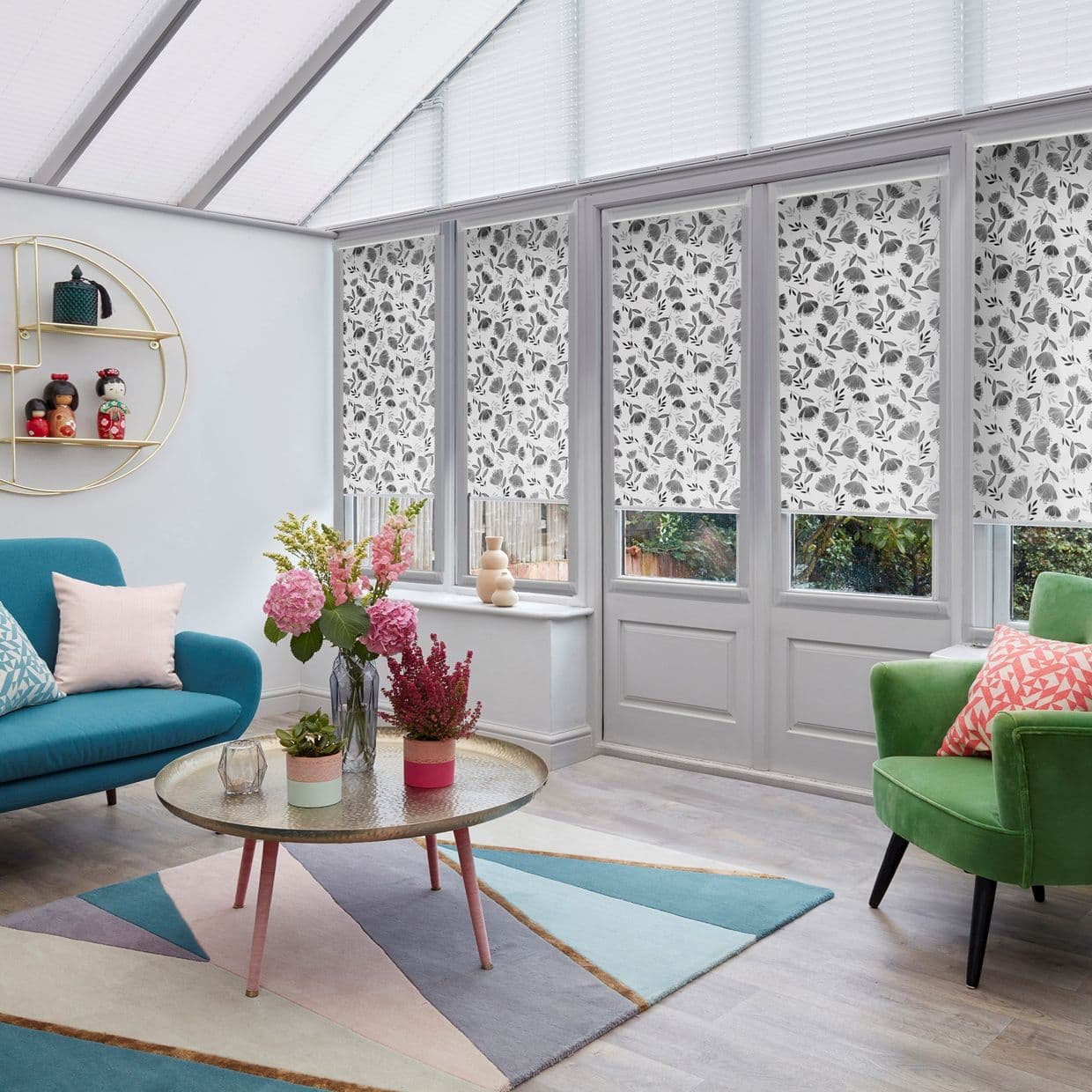 Tahani Monochrome Conservatory Roller blind