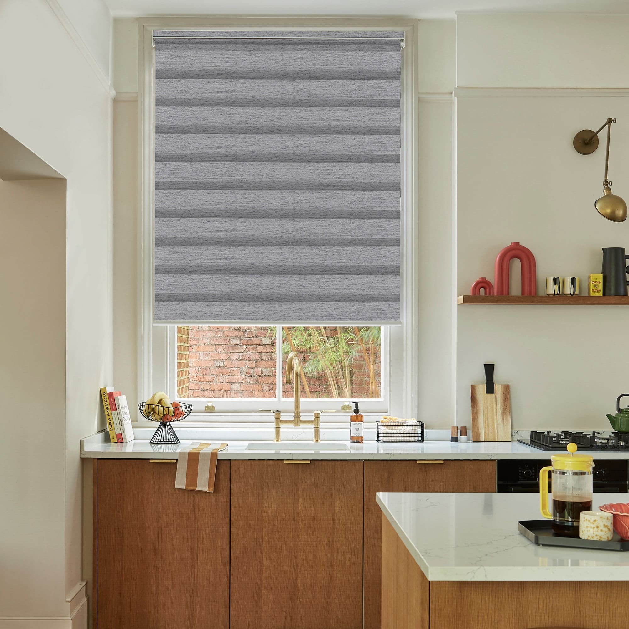 Twilight Light Grey Day and Night Blind