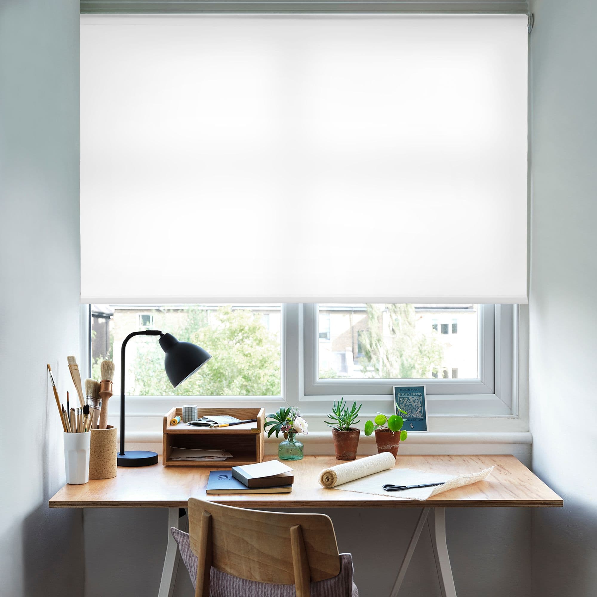 Cordova Ice White Roller Blind