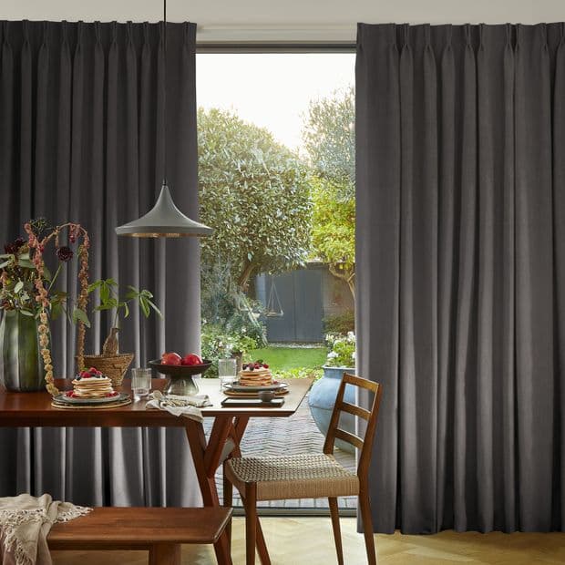 Tetbury Charcoal Curtain