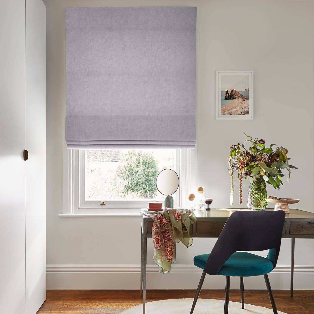 Harper Orchid Petal Roman blind