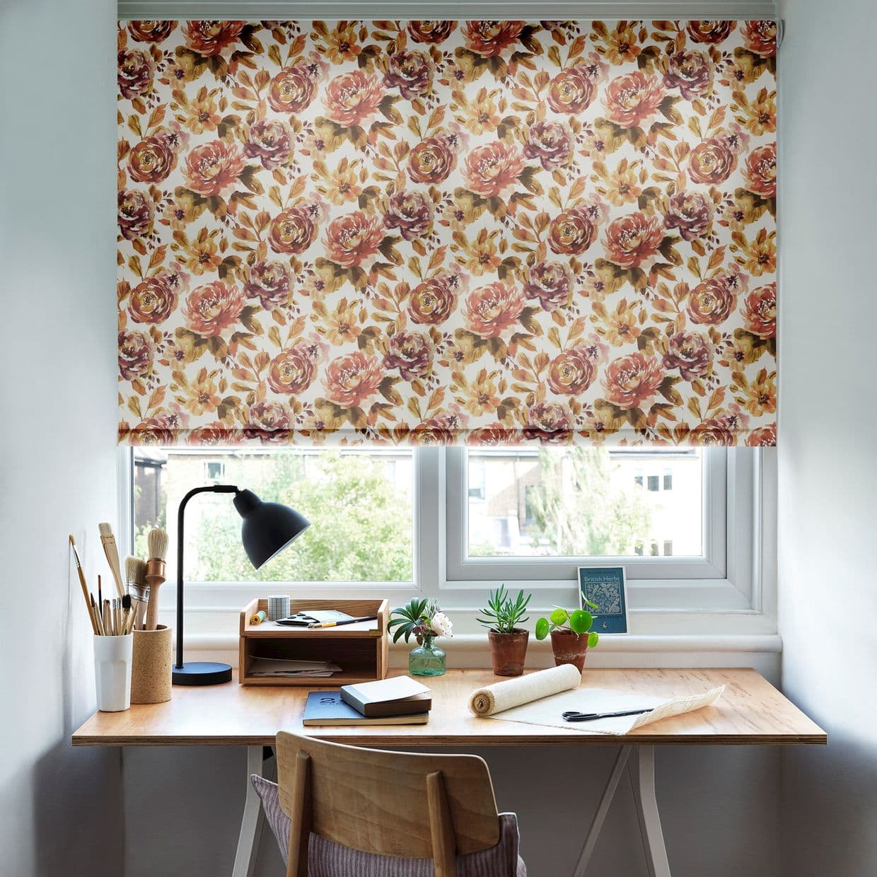 Evelyn Nectarine Roller Blind