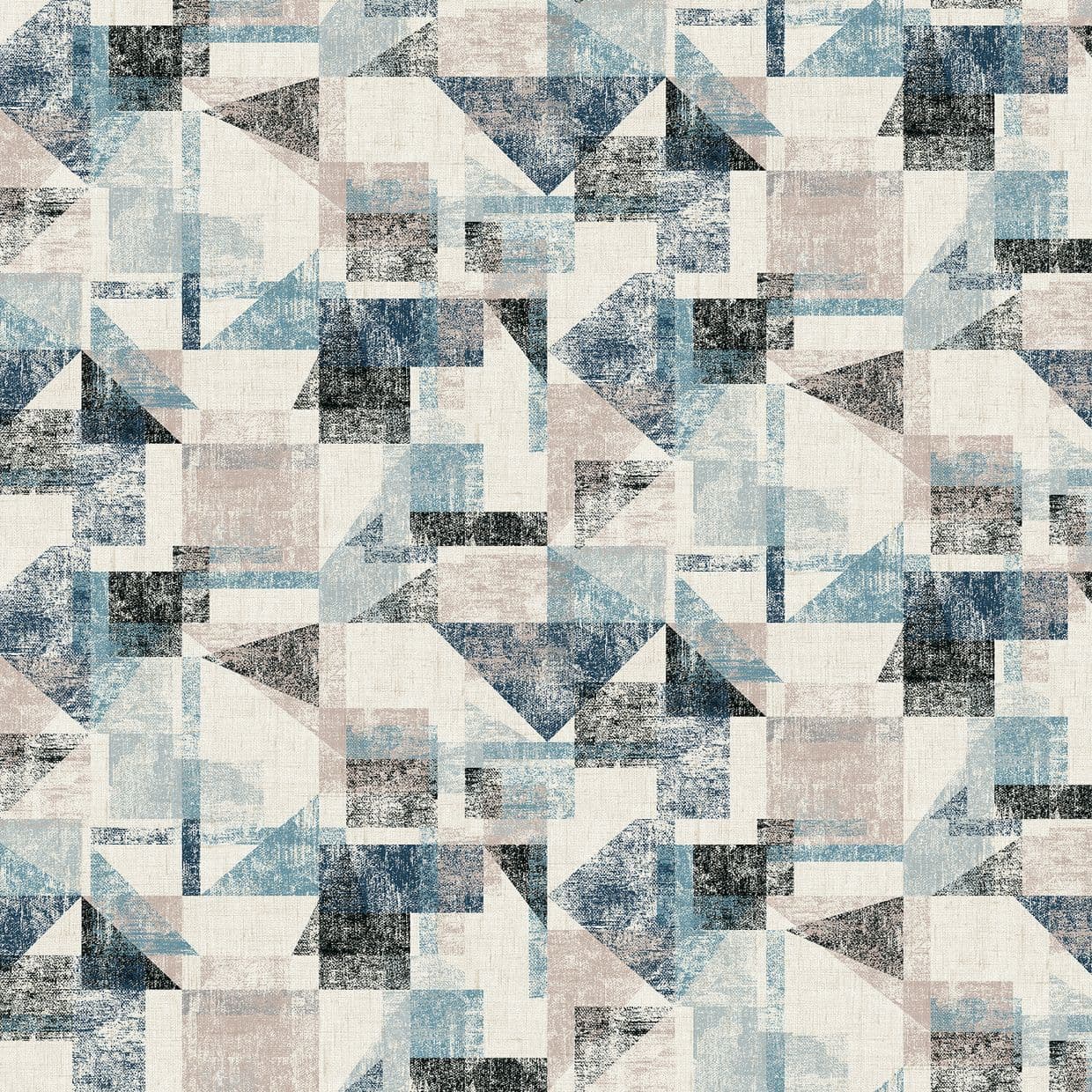 Fraction Blue Roman blind