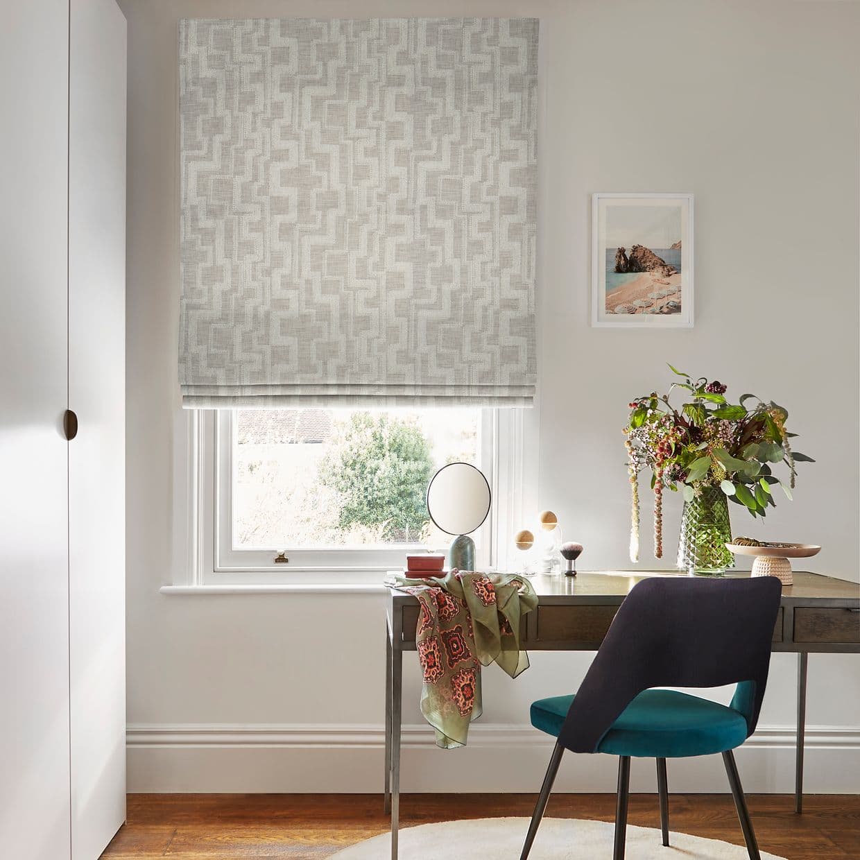 Power Steel Roman blind