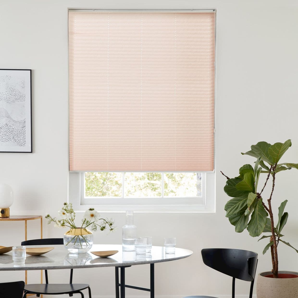 Florence Peach Pleated Blind