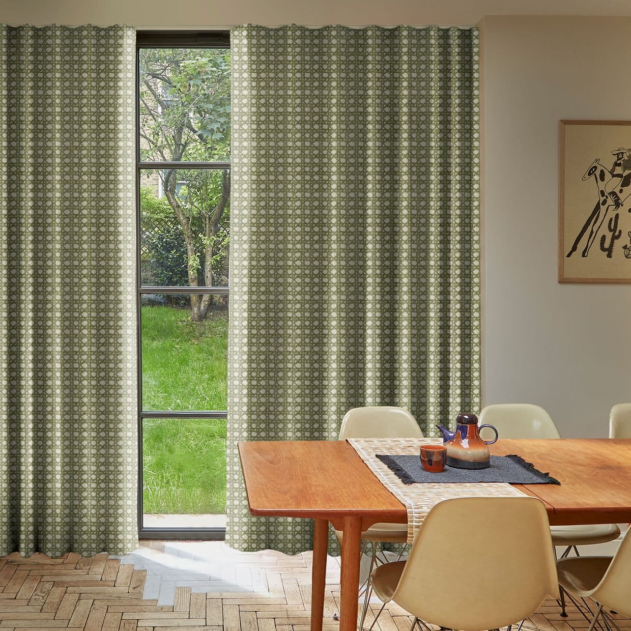 Wyndhams Rattan Pistachio Curtain