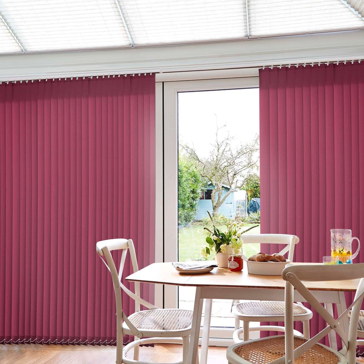 Tresco Plum Conservatory Vertical Blind