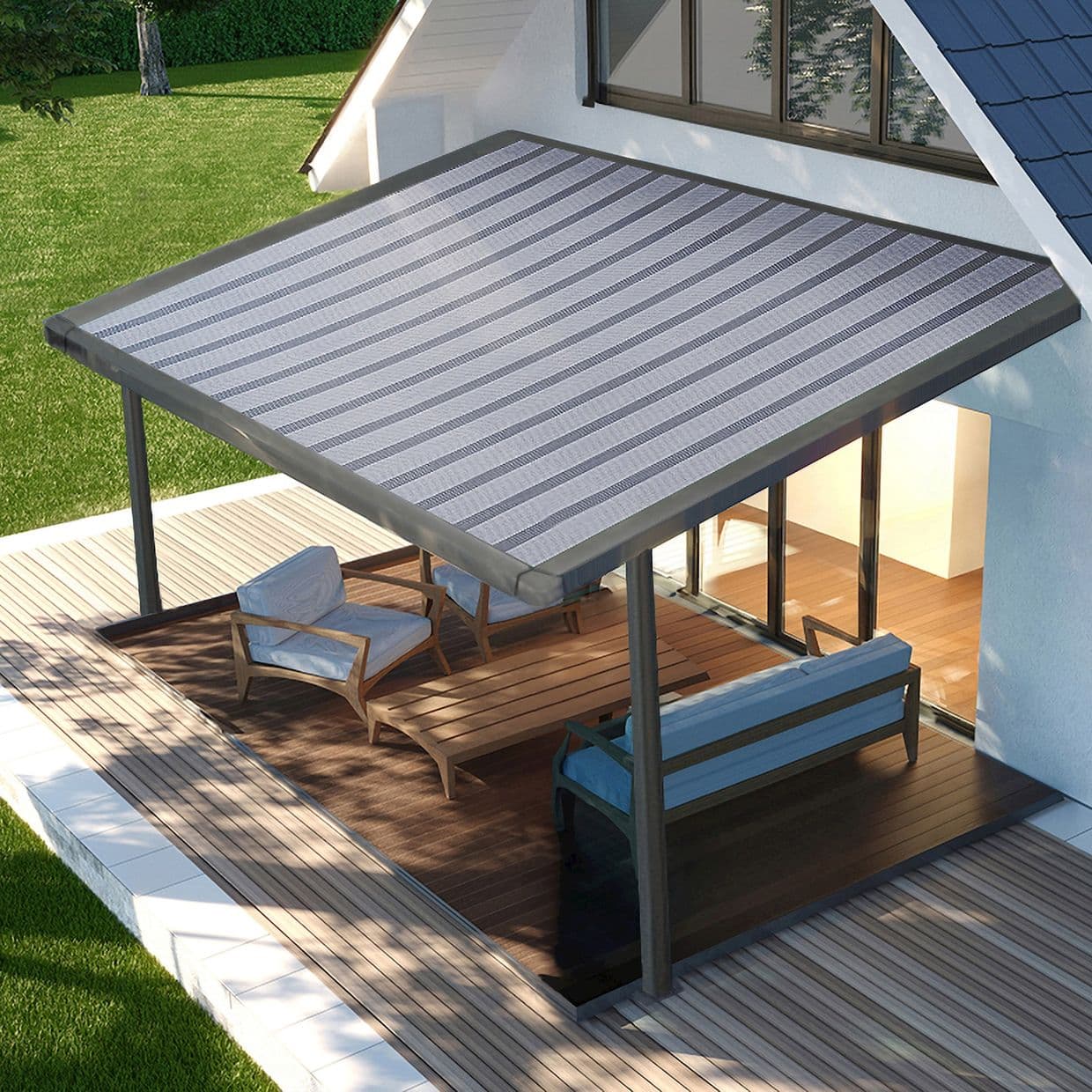 Manosque Grey Awning