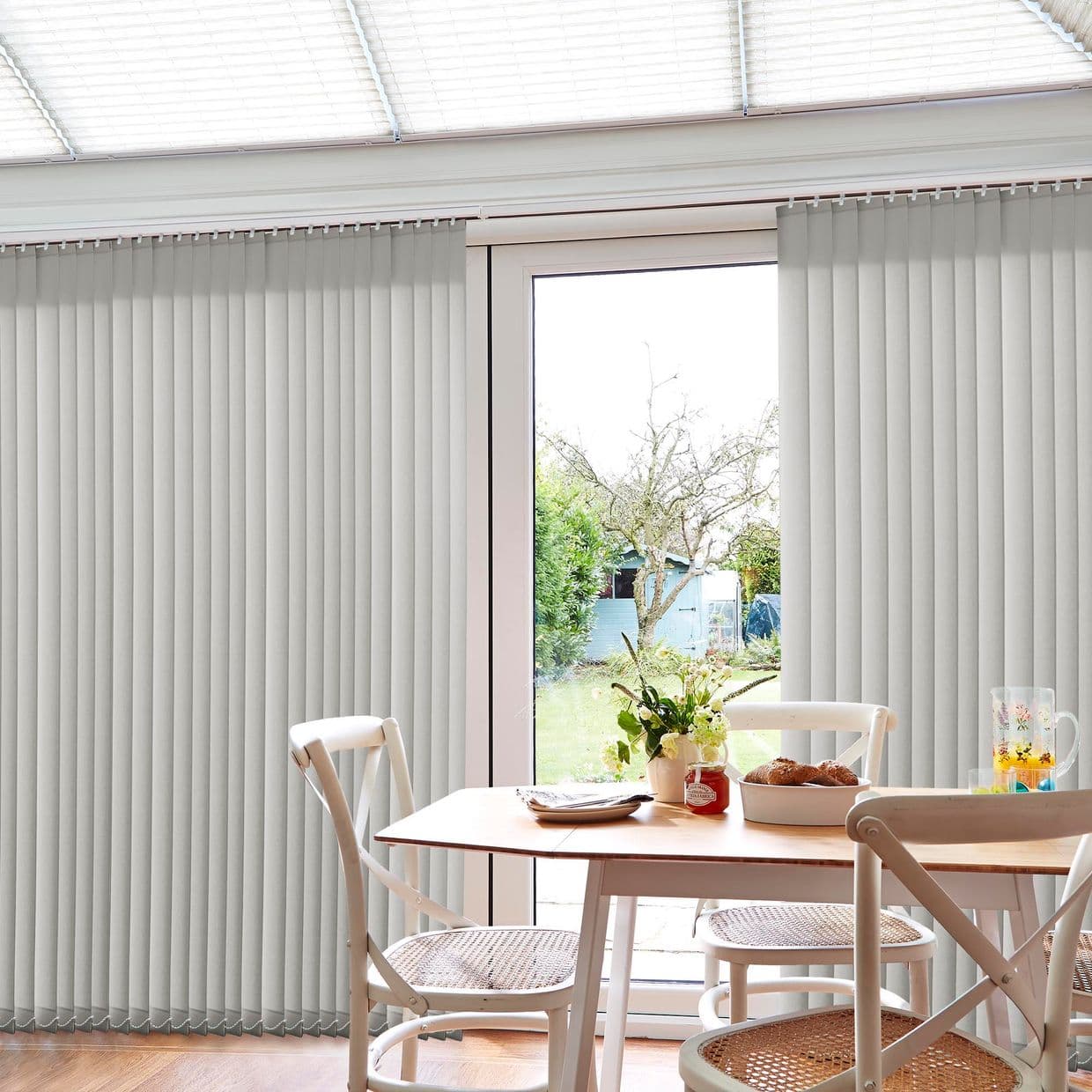 Hexham Silver Conservatory Vertical Blind