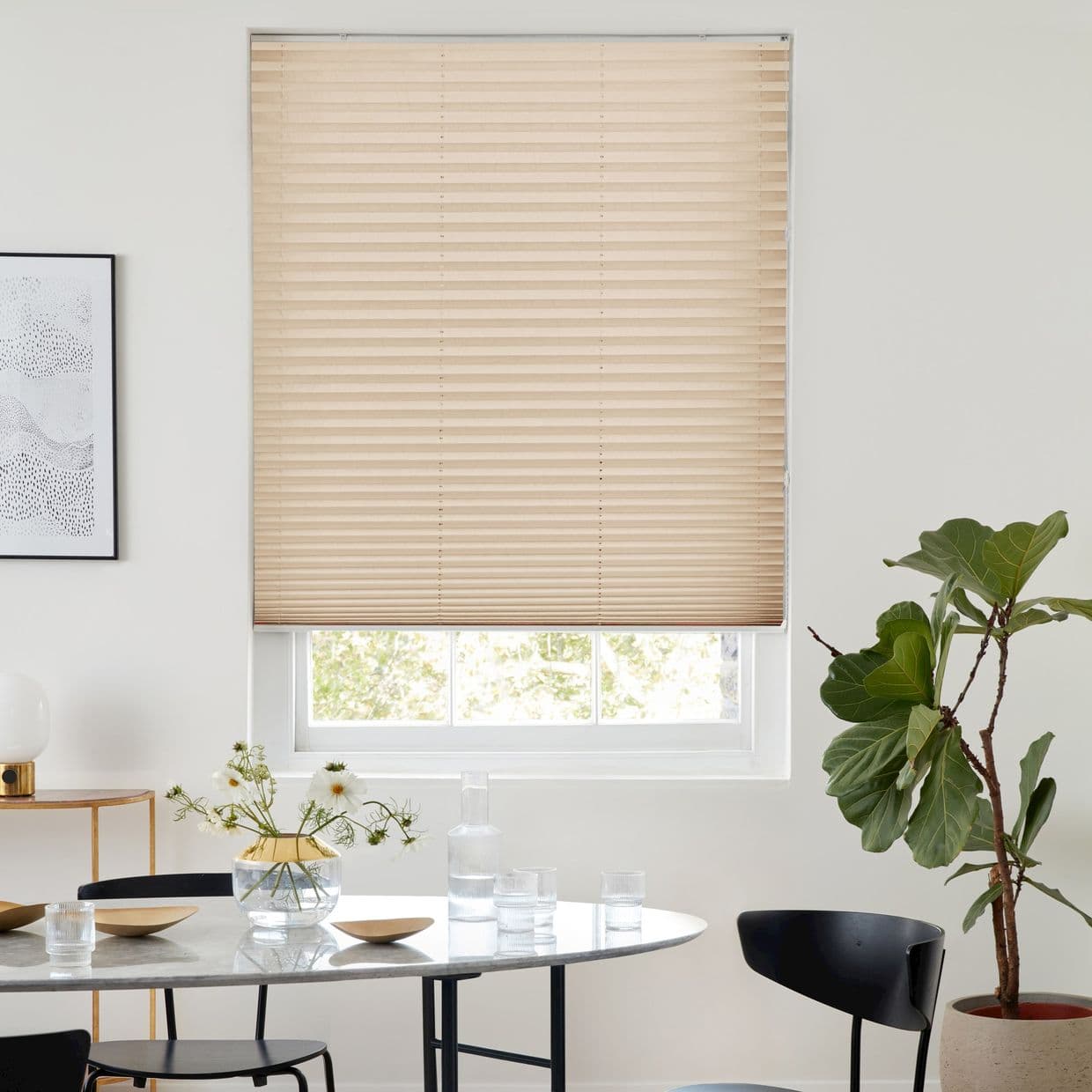 Crush Linen Pleated Blind