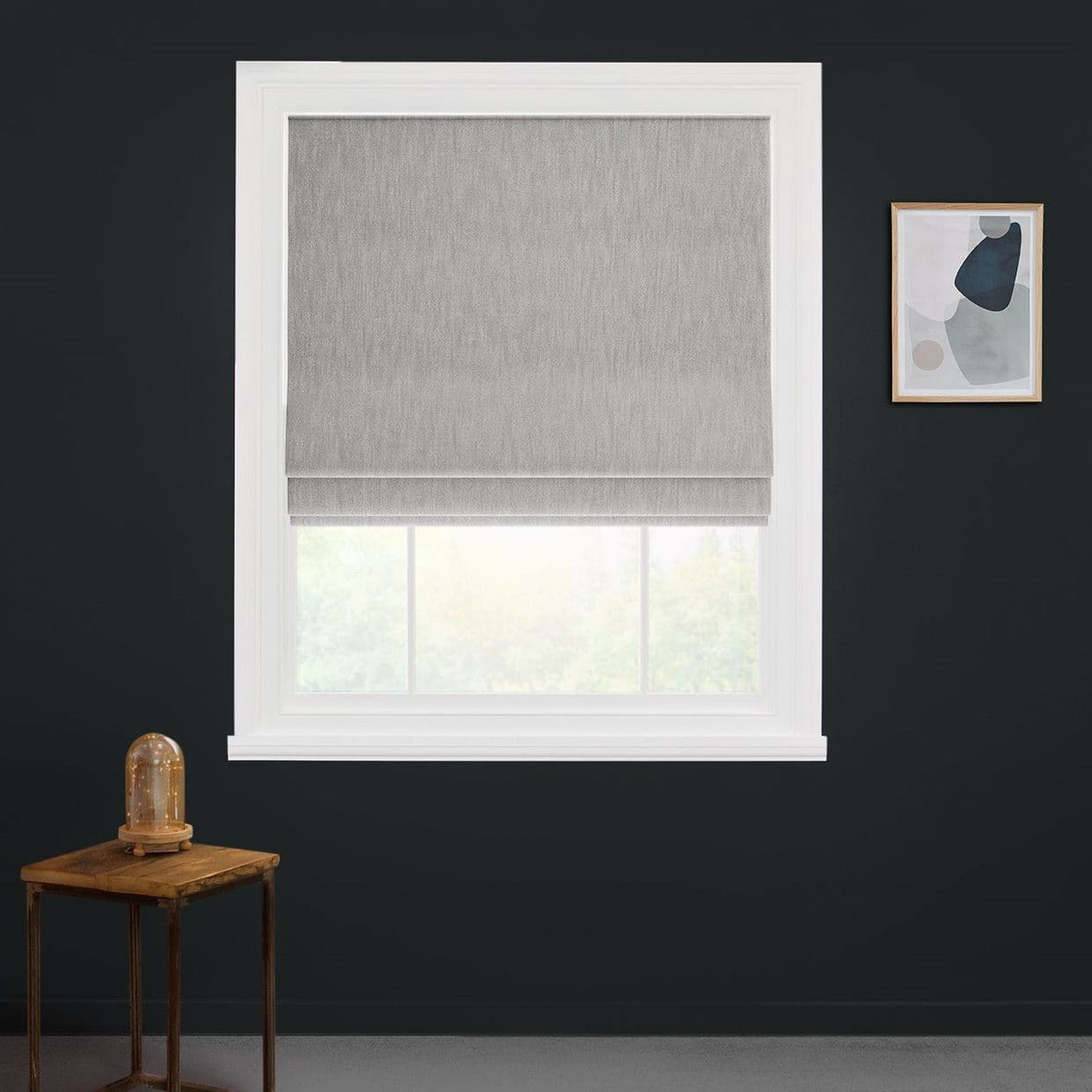 Bailey Greige Roman blind