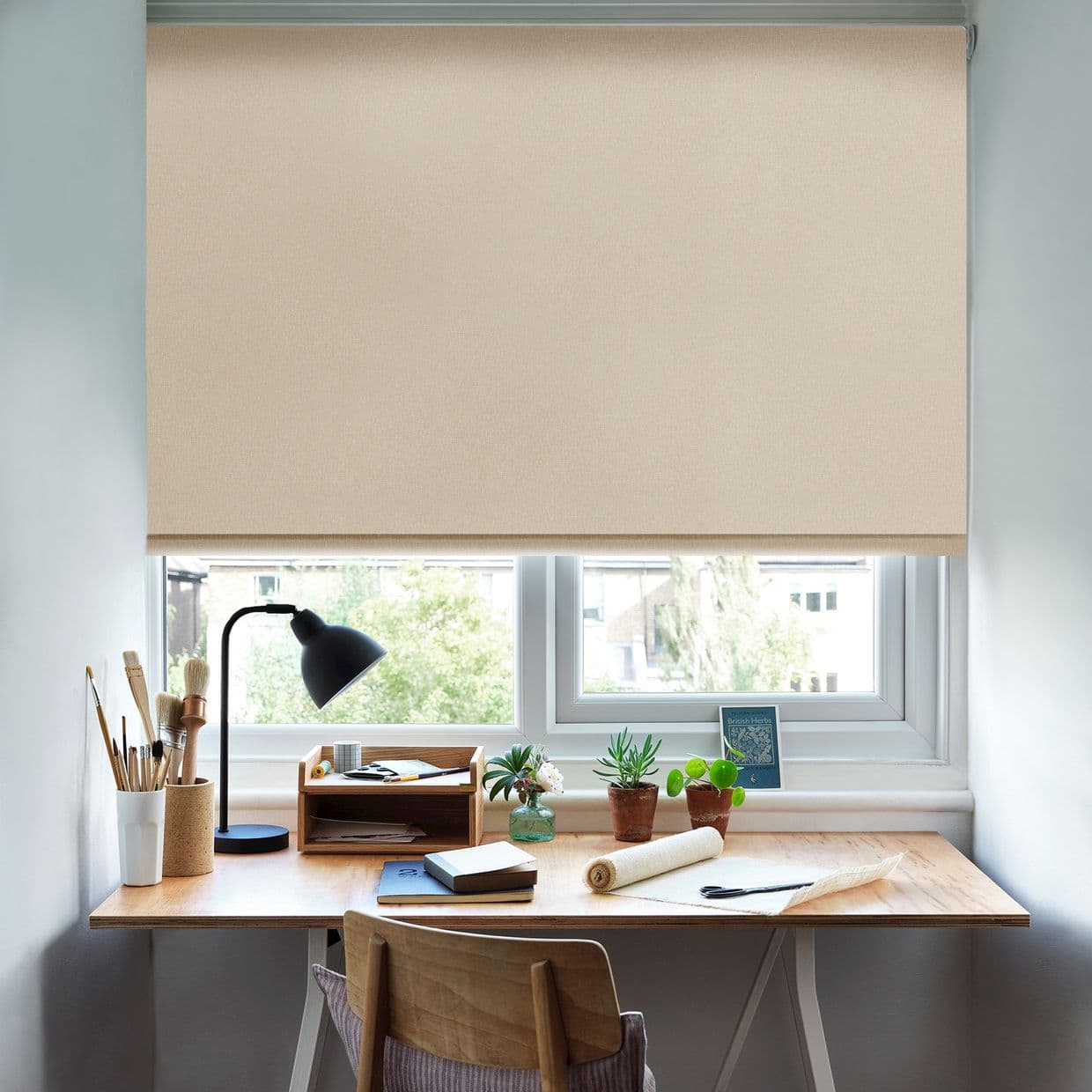 Marco Blackout Praline Roller Blind