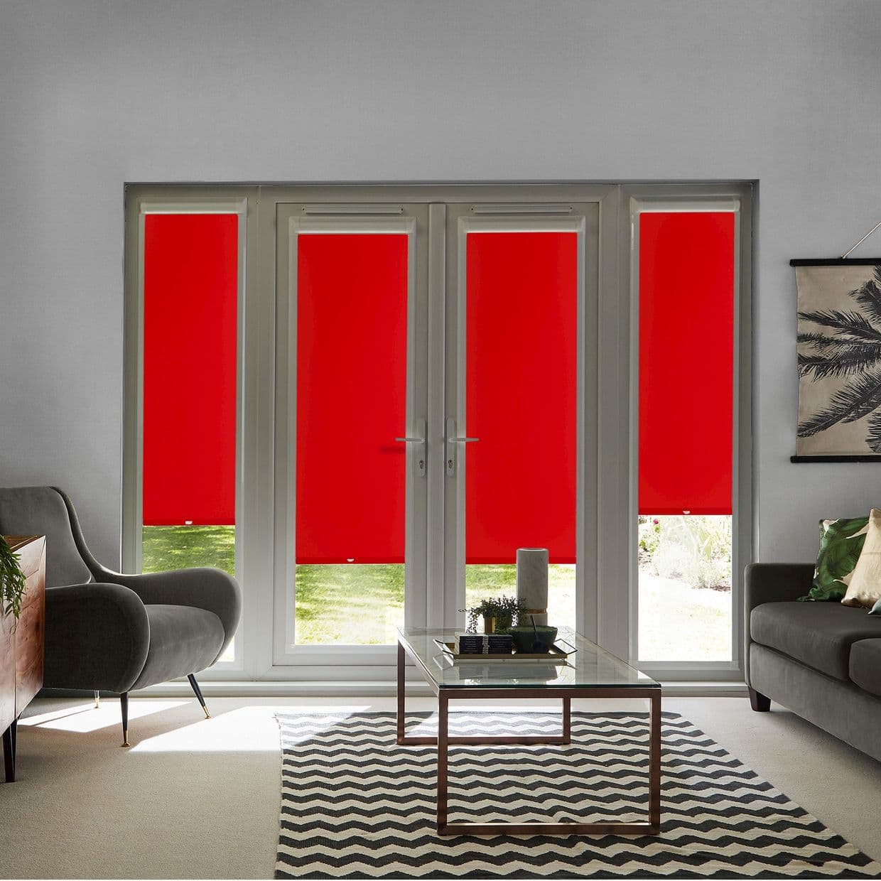 Cordova Crimson Perfect Fit Roller blind
