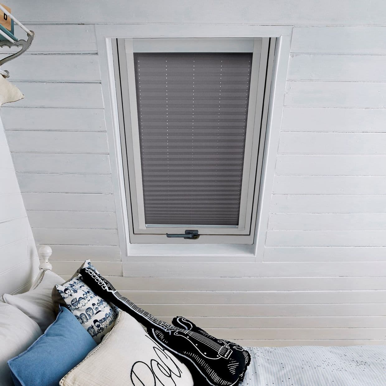 Lanbury Blackout Charcoal Skylight Pleated Blind
