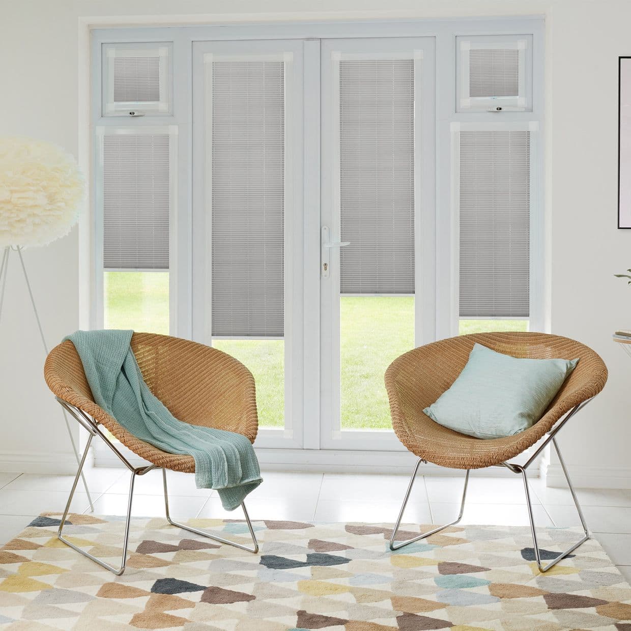 Zen Light Grey Perfect fit Pleated blind