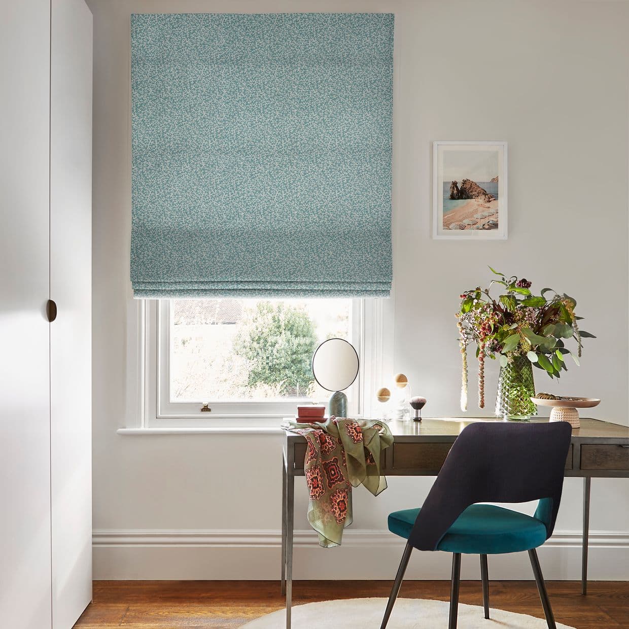 Coral Pacific Roman blind