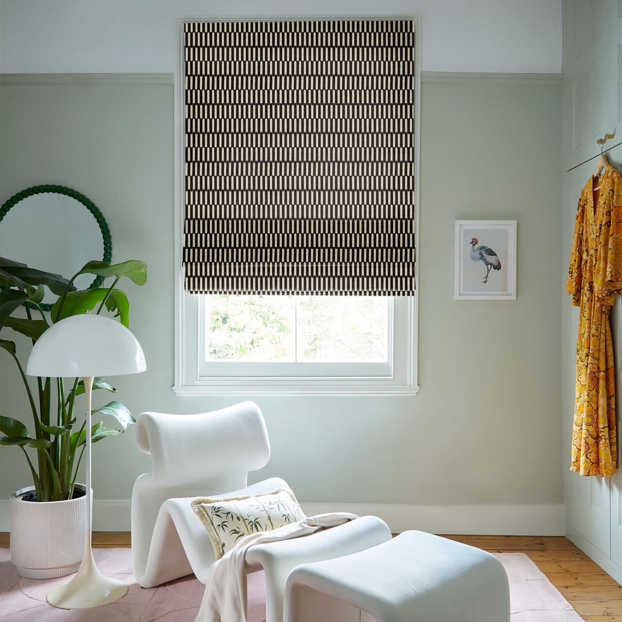 Micro Glaze Powder Roman Blind