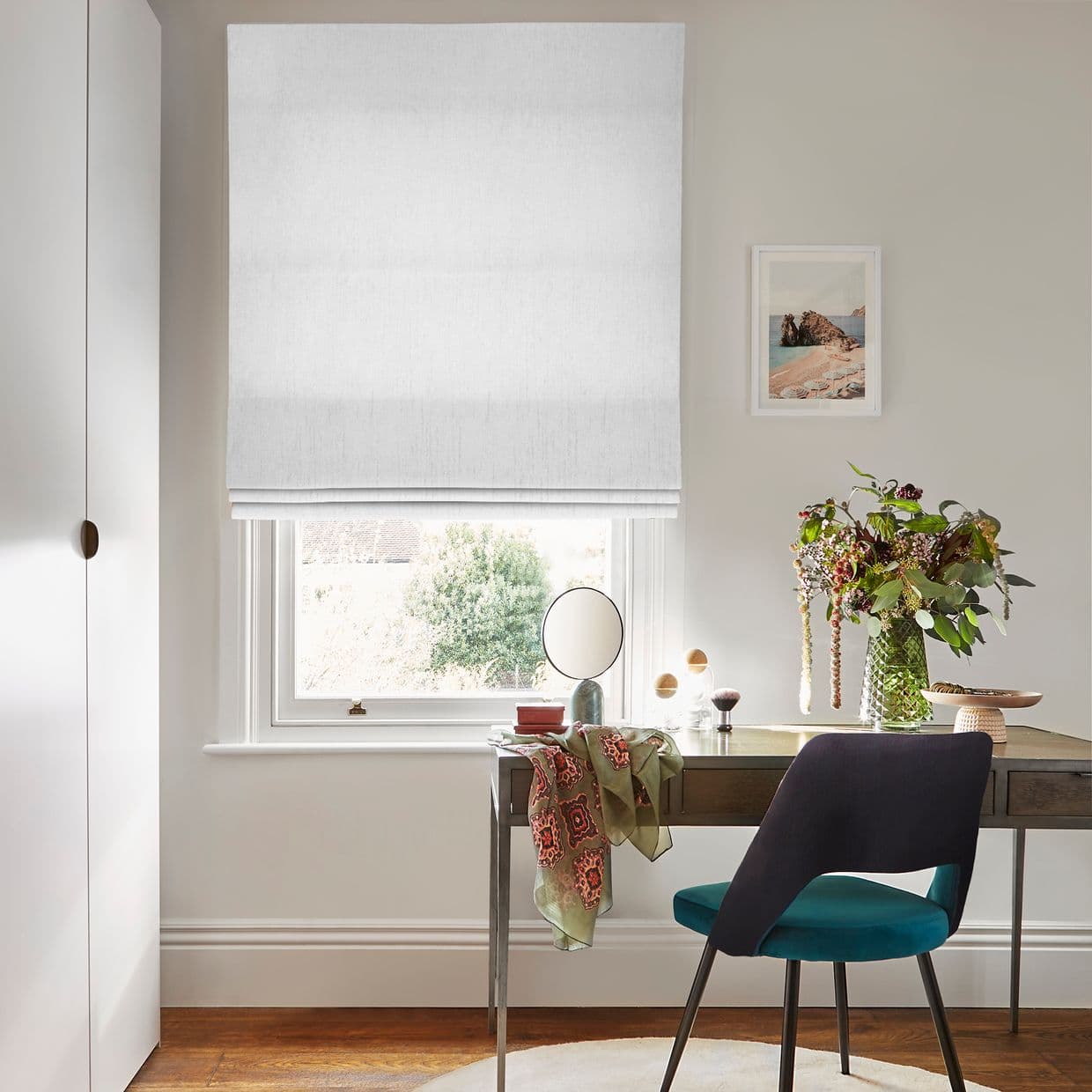 Islita Ice White Roman Blind