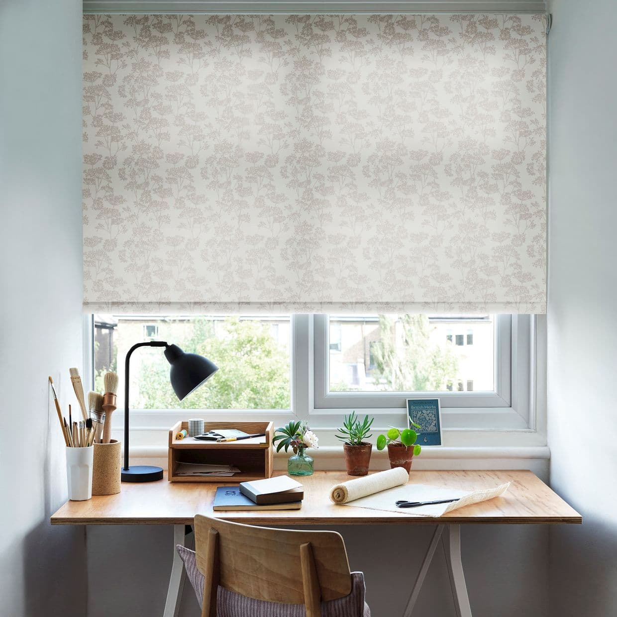 Polly Crimson Roller Blind