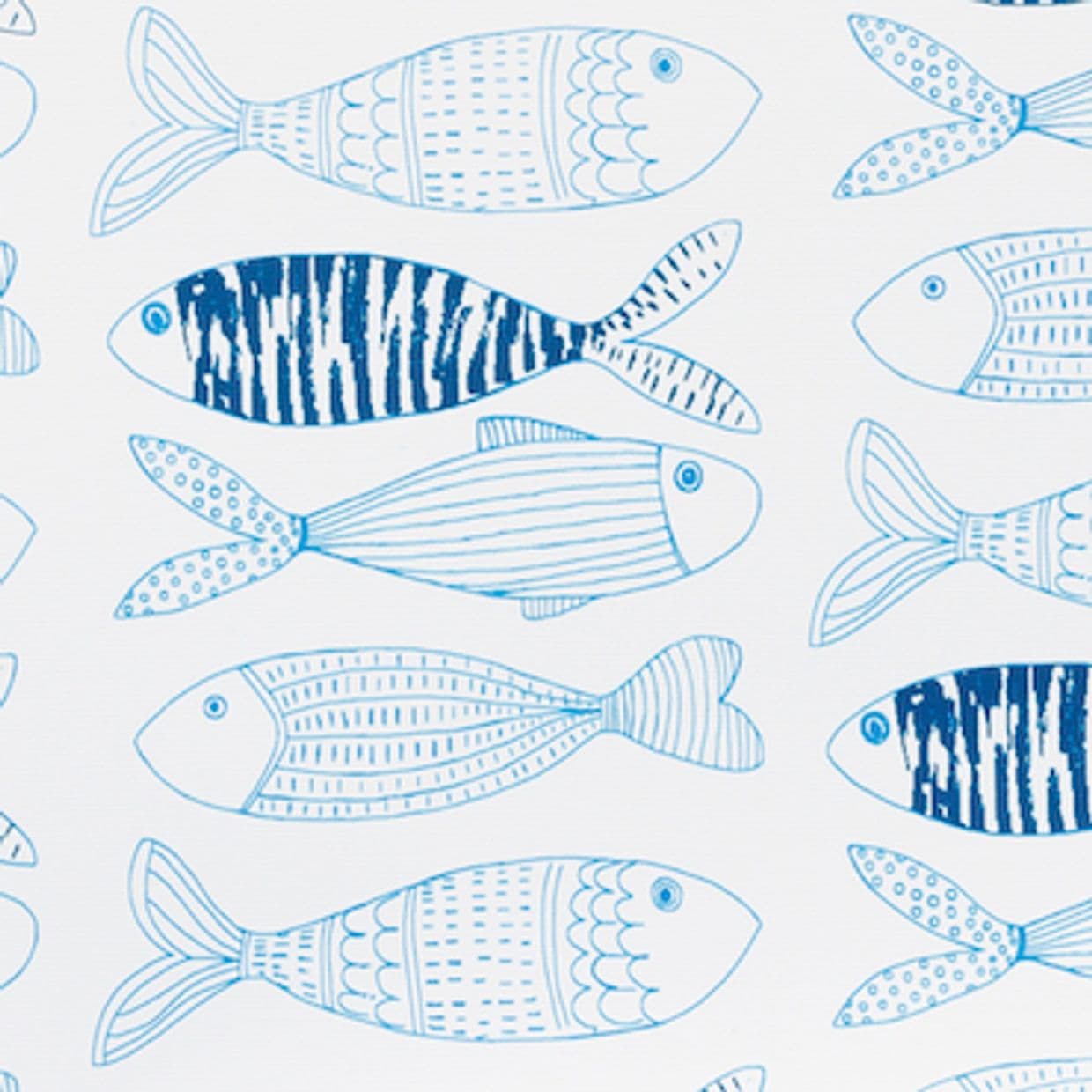 Fishbone Aquamarine Roller Blind