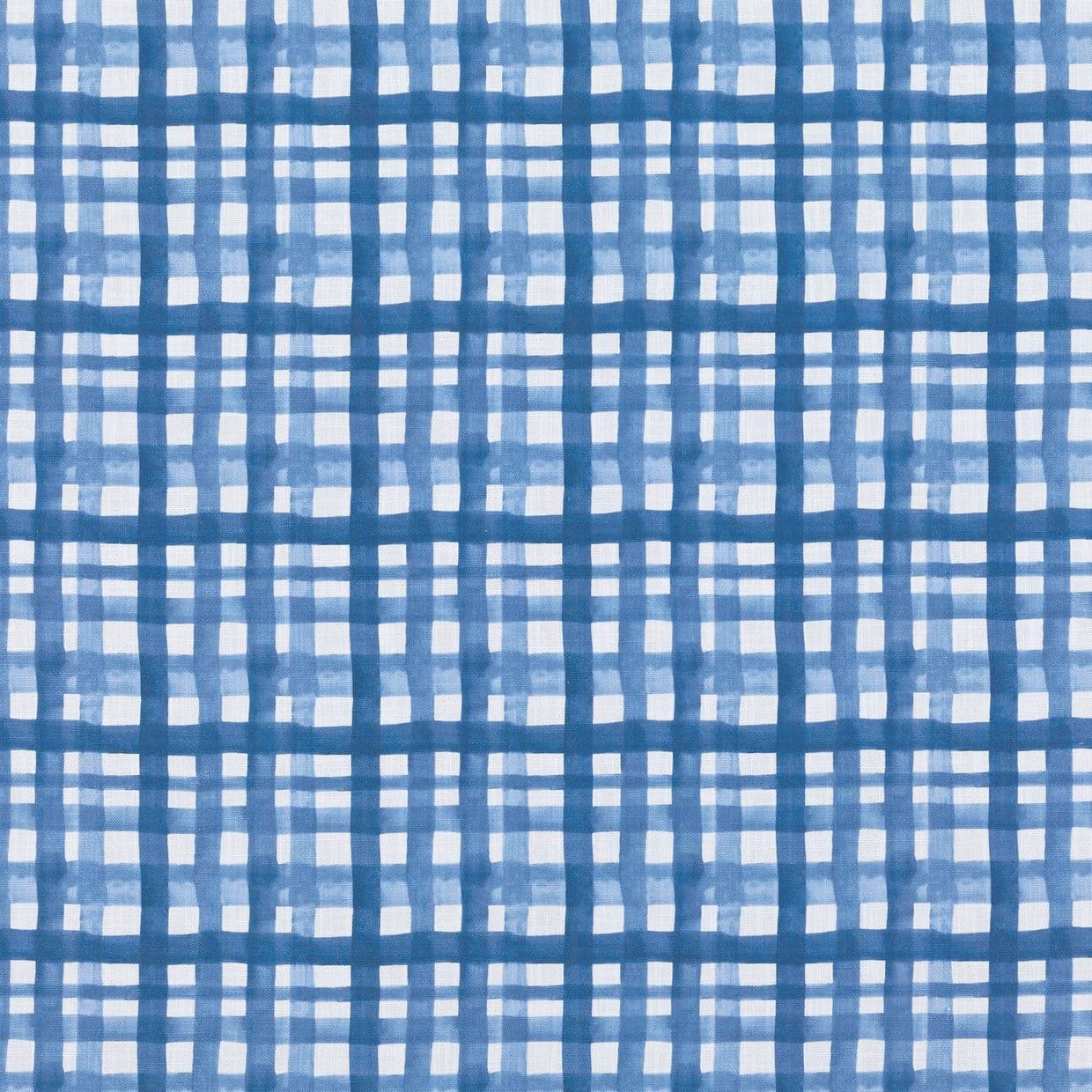 Gingham Bleu Roman Blind