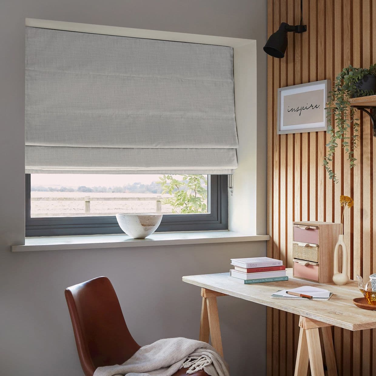 Allure Silver Roman blind