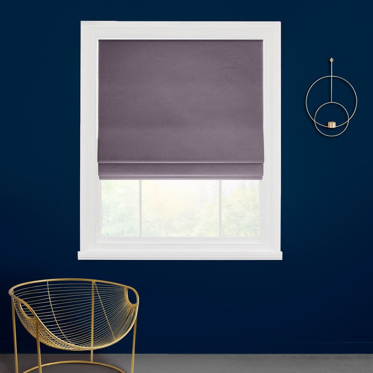 Darcia Velvet Signet Roman blind