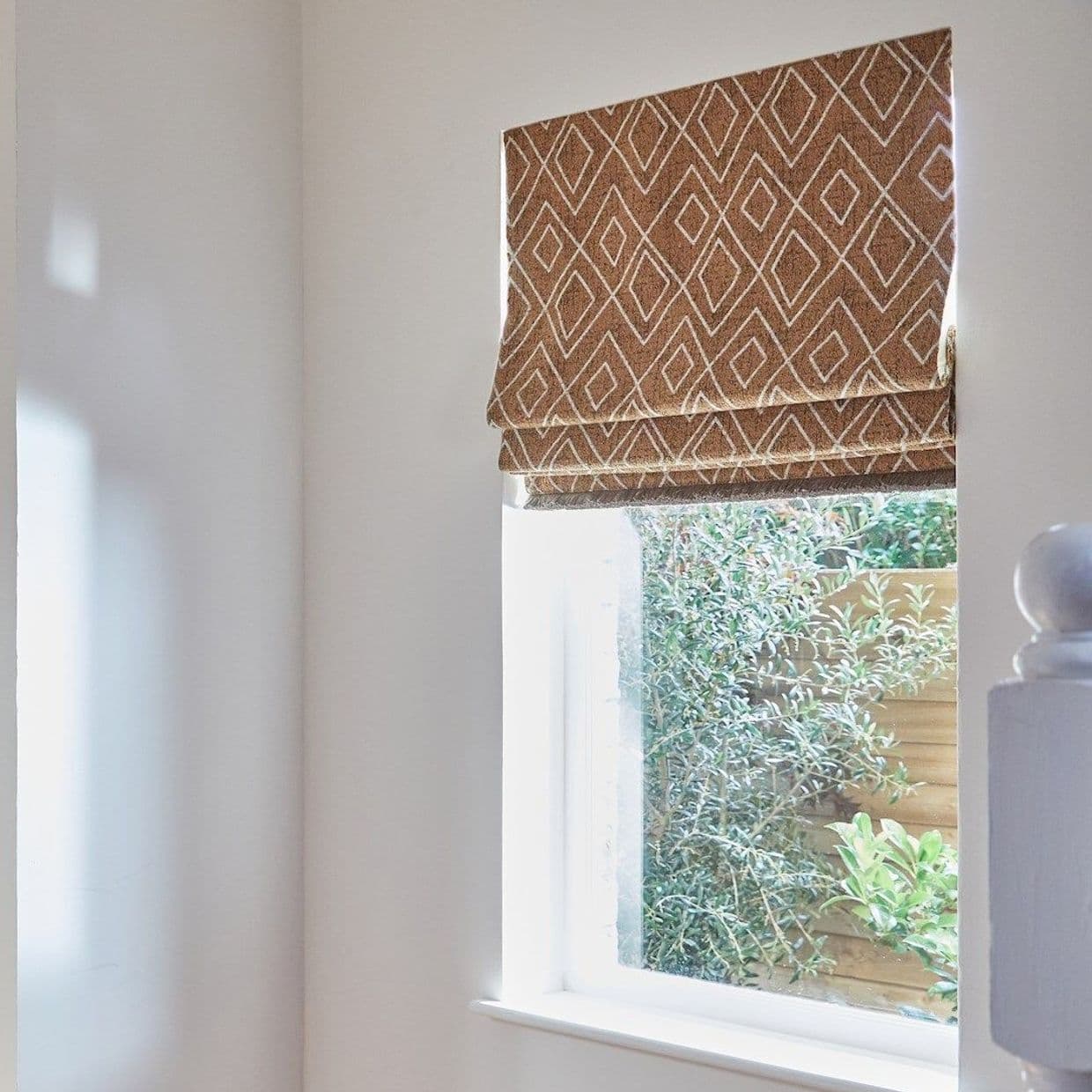 Oriel Sepia Roman Blind