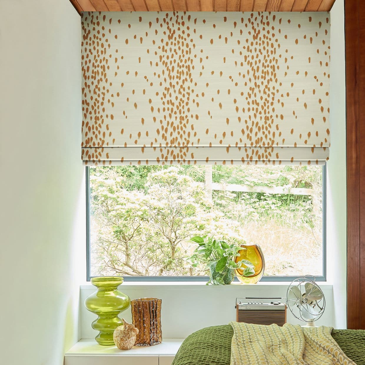 Tottenham Dalmatian Ginger Roman Blind