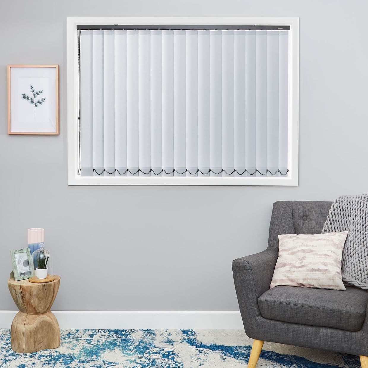 Acacia Light grey Vertical Blind