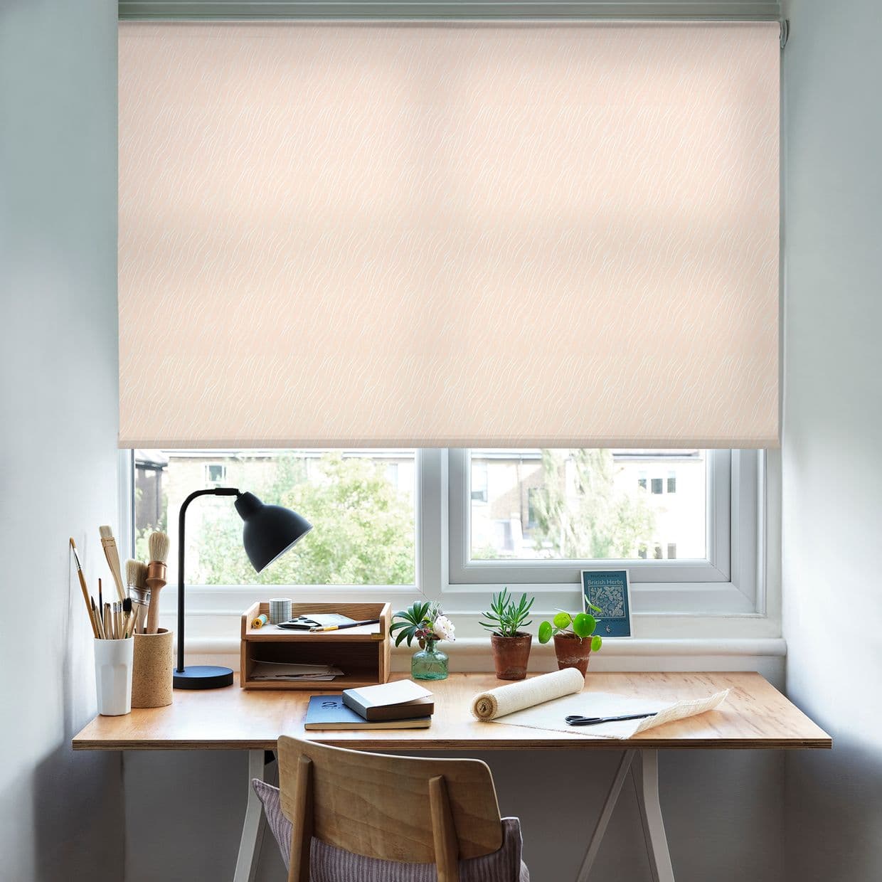 Florence Peach Roller Blind