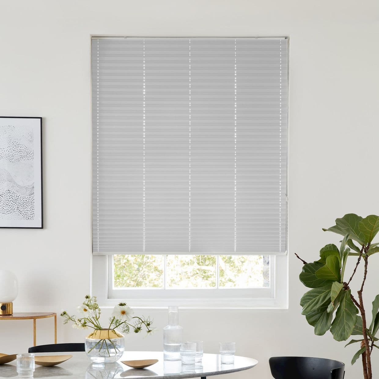 Lanbury Blackout Grey Pleated Blind